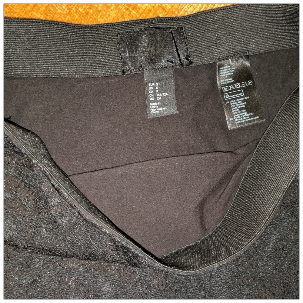 H&M Black Lace Midi Skirt S - Picture 6 of 6